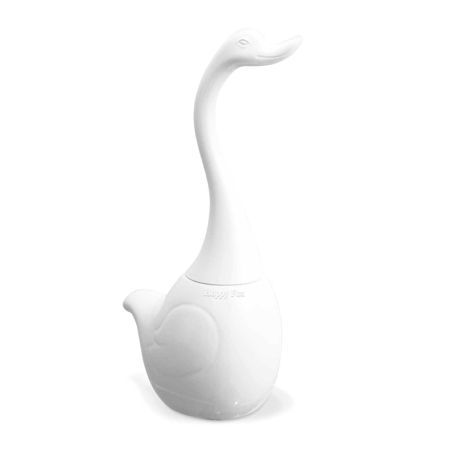 Happy Fox Swan toilet brush, Ceramic toilet brushes & holders, Suitable for Bathroom Toilet Cleaning, Home Decor?White?