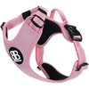 BullyBillows Active Light Dog Harness With Handle | Premium Padded Lining & Highly Reflective Harness | XLarge Pink