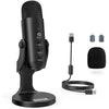 zealsound USB Microphone, PC Phone Podcast Mic, Condenser Gaming microphones for PS4&5, W/Quick Mute, Echo/Gain knob, Plug & Play for Streaming, Vocal Recording, ASMR, YouTube,Twitch on Mac Windows