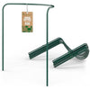 GardenGloss Shrub Supports (10 pcs) - Semicircular 35cm x 40cm - Dark Green Coated Steel Plant Support