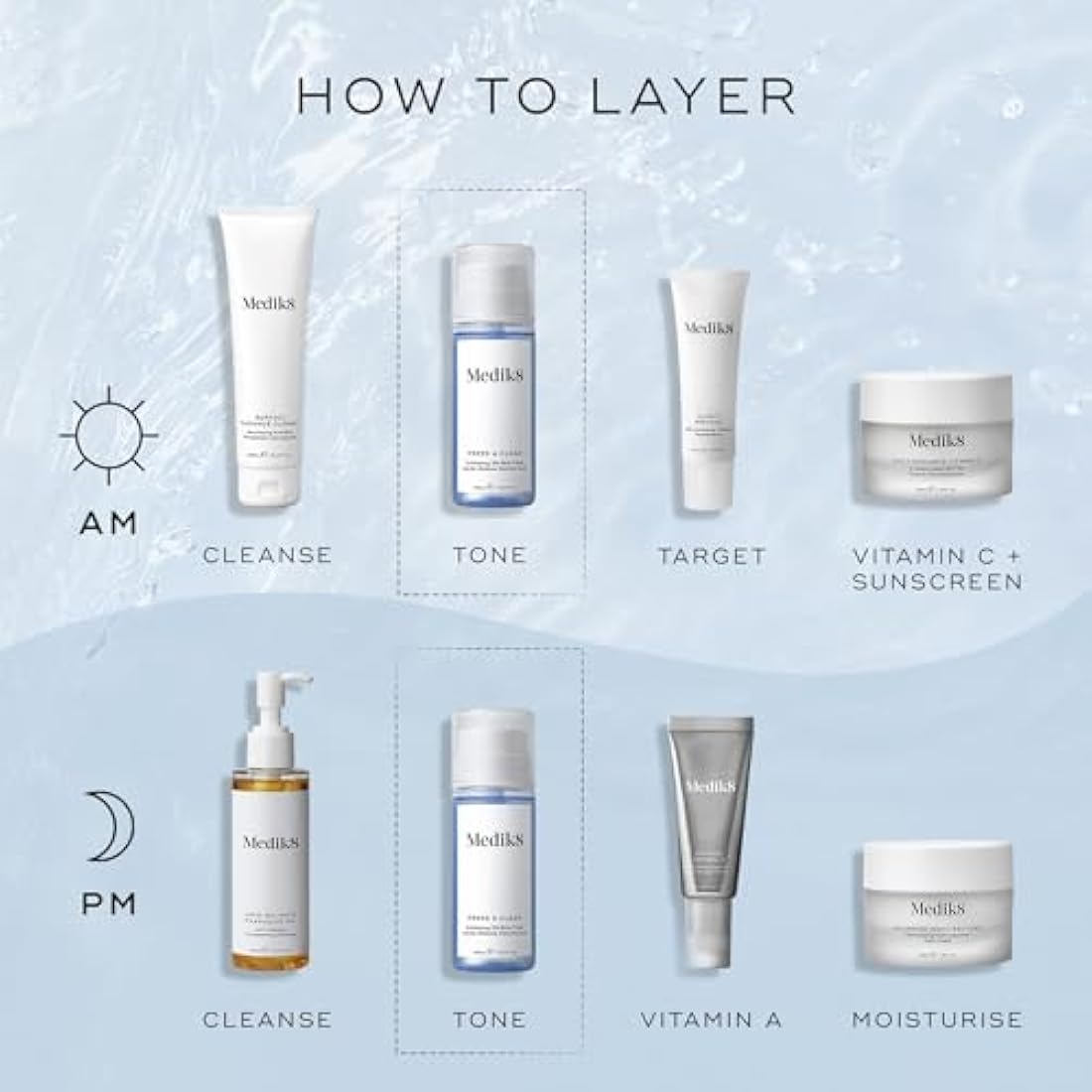 Medik8 Press & Clear Refill - Exfoliating 2% BHA Clarifying Toner - Salicylic & Tranexamic Acid - Reduces Blemishes, Blackheads & Oiliness - 150ml