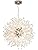 Surpars House 12-Lights Modern Sputnik Chandelier Dandelion Pendant Light,Silver