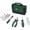 Bosch Mobility Hand Tool Set 26-Piece (Compact and Portable Tool Kit for DIY Tasks; Optimal Choice on The Road; 1/4" Ratchet; Combination Pliers; Universal Screwdriver; in Fabric Bag)