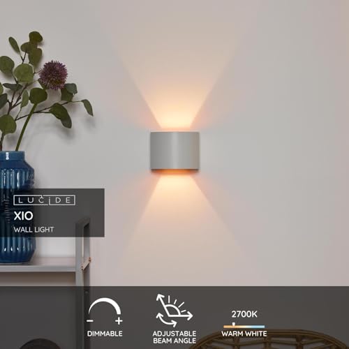 Lucide Wall Light, Aluminum, G9, 4 W, White
