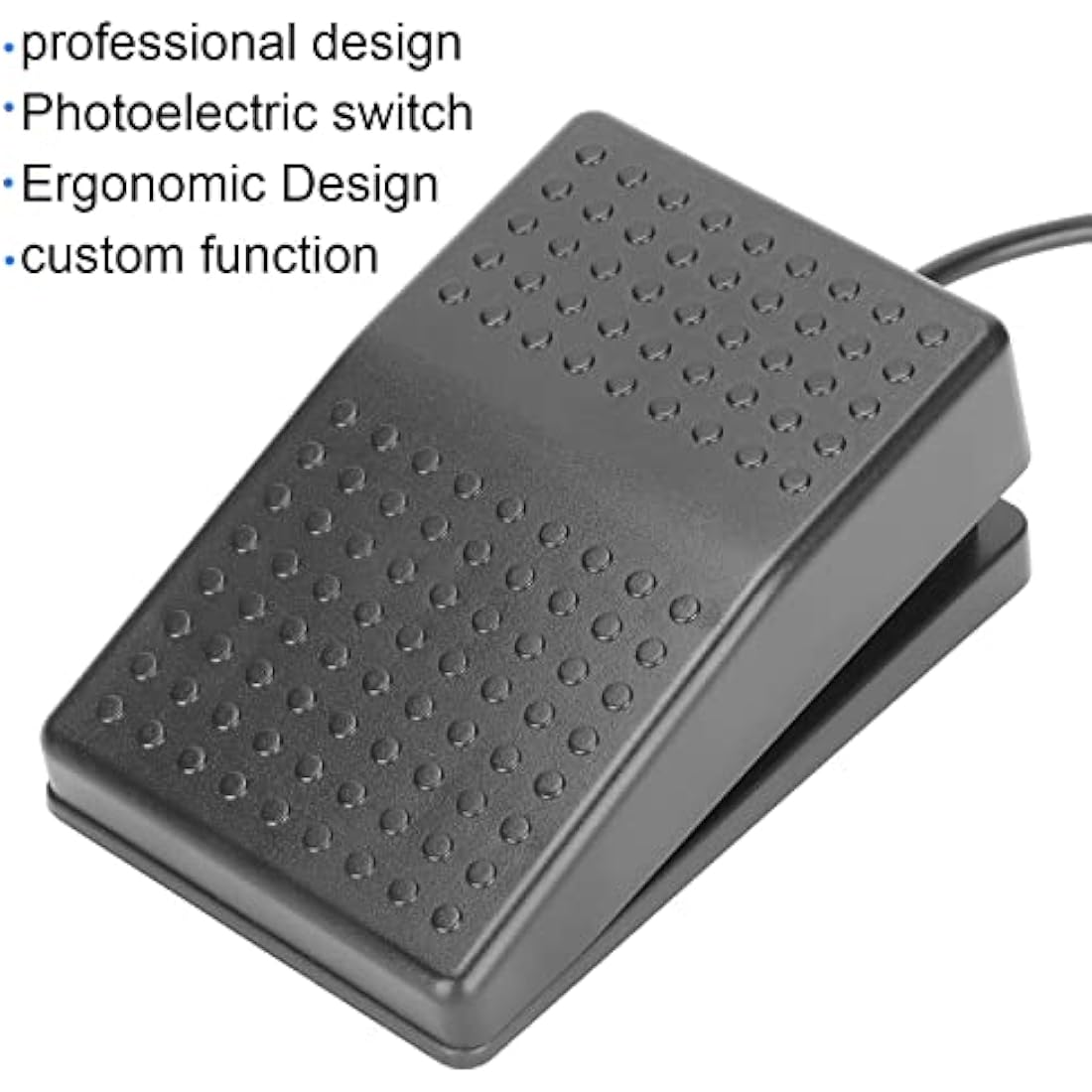 Annadue USB Foot Pedal, Single Pedal Photoelectric Switch Foot Control, One Key Customized Computer Keyboard Action Pedal Programmable Single Foot Switch Pedal for Keyboard Mouse PC Laptop