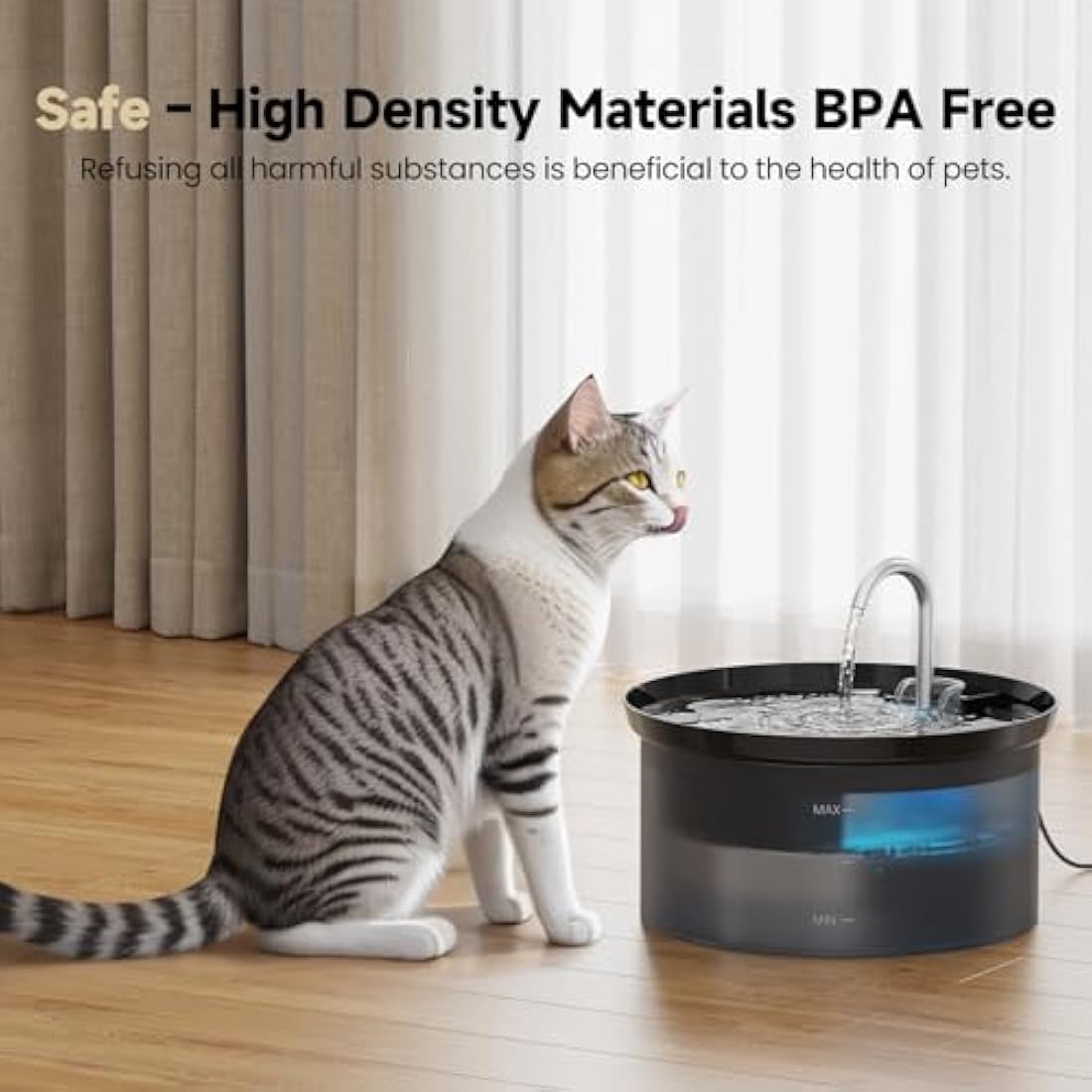 Cat Water Fountain +6filters + 6 Sponges H4-pro