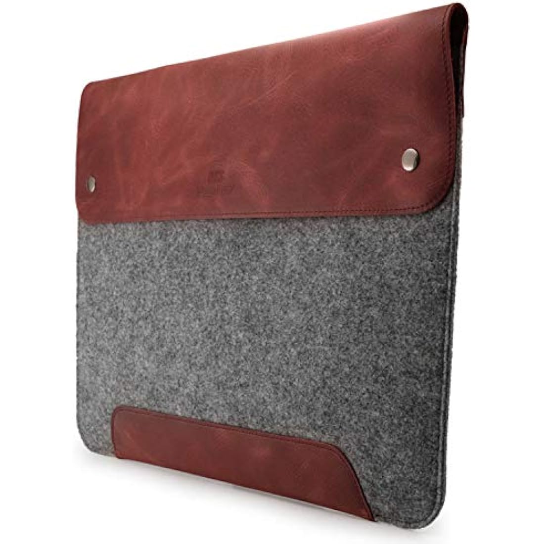 MegaGear Genuine Leather and Fleece MacBook Bag Laptop Sleeve for MacBook Pro and MacBook Air Case - 16 Inch - 15 Inch - 15.5 Inch (M2, M2 Pro, M2 Max, M1) 2020 2021, 2022 and 2023 Models