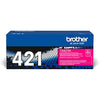 Brother TN-421M Toner Cartridge, Magenta, Single Pack, Standard Yield, Includes 1 x Toner Cartridge, Brother Genuine Supplies