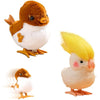 Mienocol 2 PCS Birds and Parrots Wind Up Toys Simulated Plush Birds and Parrots Toy for Kids,Funny Jumping Clockwork Toy for Easter Gift Xmas Halloween Party Favors