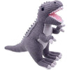 Wilberry - Knitted - Small Grey T-Rex Dinosaur Soft Toy - WB004308