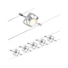 Paulmann 94430 CorDuo Lighting Set - Mac II DC, Max 5 x 10 Watt Extendable Wire Cable System Matt Chrome Plastic GU5.3
