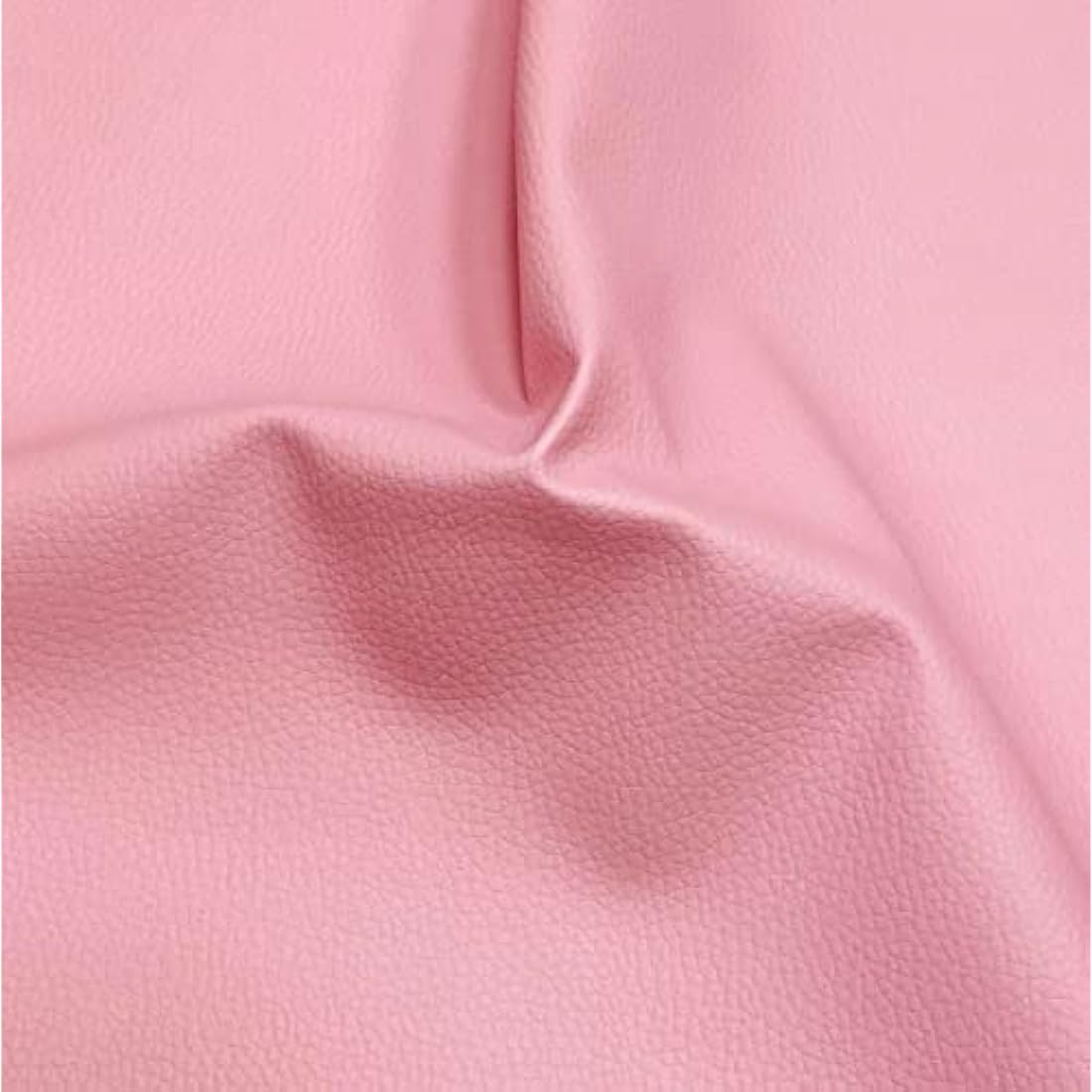 A-Express Grained Faux Leather Fabric Waterproof Heavy Duty Leatherette Vinyl Leathercloth Upholstery Textured Material - Light Pink 2 Metres 200cm x 140cm