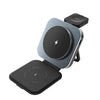 3 in 1 Wireless Charger for MagSafe, Magnetic Foldable Travel Fast Charging Station Stand for iPhone16/15/14/13/12 Series, AirPods Pro/4/3/2 & Apple