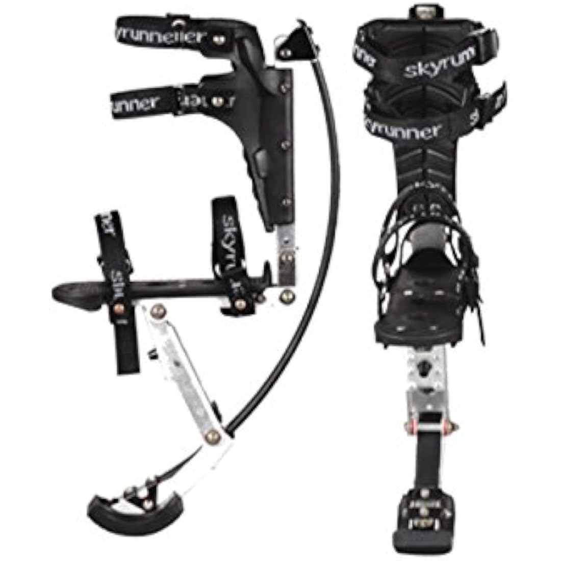 Skyrunner Kangaroo Shoes pogo Jumping stilts for Kids Child Youth weight load range 30-50kg Black