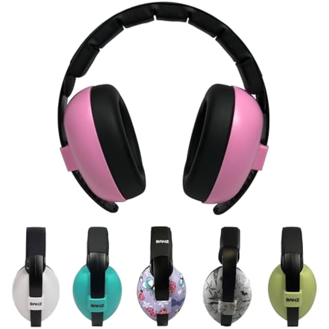 Banz Baby Ear Defenders - Noise Cancelling Baby Headphones for 0-36 Months, NRR 21dB - Lightweight Over-Ear Design with Soft Headband and Cushion Cups