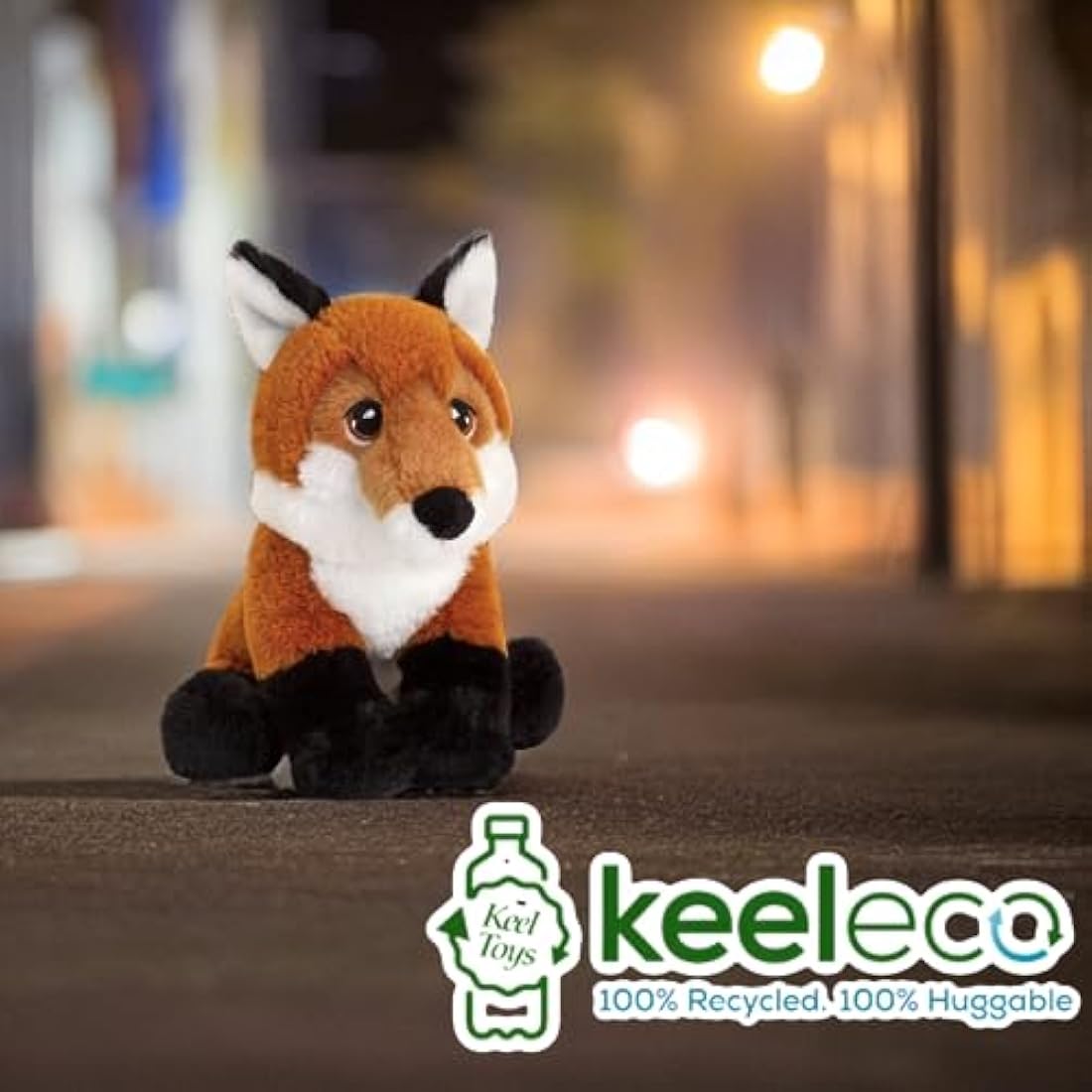 Deluxe Paws Plush Cuddly Soft Eco Toys 100% Recycled (Fox)