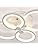 XEMQENER Dimmable LED Ceiling Lights with Remote Control, Flush Mount Lighting Fixture with 4 White Rings for Living Room Bedroom Lounge Dinning Room(2800-6000k)