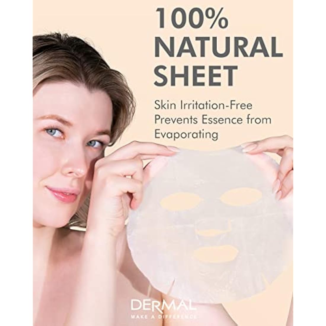 DERMAL 39 Combo Pack Collagen Essence Full Face Facial Mask Sheet - The Ultimate Supreme Collection for Every Skin Condition Day to Day Skin Concerns. Nature made Freshly packed Korean Face Mask
