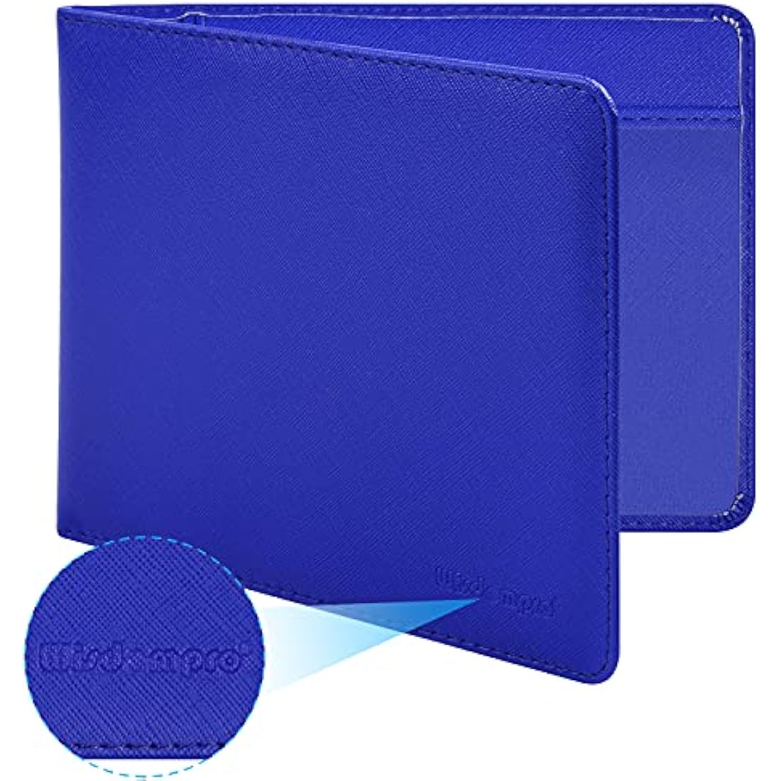 Wisdompro PU Leather Disabled Blue Badge and Timer Holder, Blue Badge Holder, Disabled Badge Holder Wallet for Car Disability Parking Badge Cover Holder Hologram Safe - Royal Blue