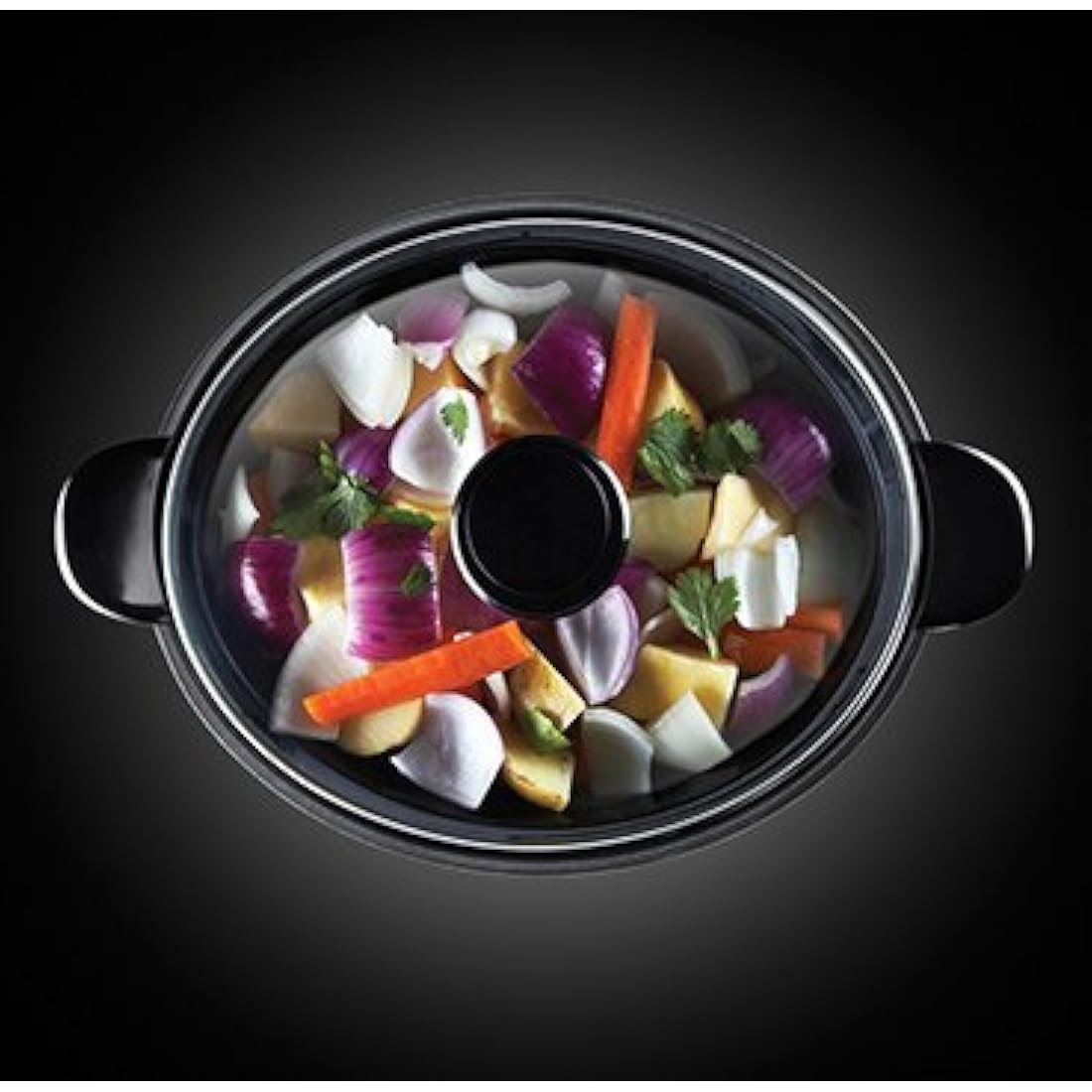 Russell Hobbs 3.5L Stainless Steel Electric Slow Cooker - Cooks upto 4 portions, 3 heat settings, high/low/keep warm, Removable ceramic pot for easy cleaning, Glass lid, Energy saving, 160W, 23200