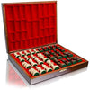 STAUNTON Luxury Chess Set NO.5 in Elegant Case | Master of Chess Wooden Chess Set | Wooden Chess Pieces Only - Handmade Tournament Chess Set Without Chess Table