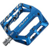 Funn Funndamental Flat Pedals - Wide Platform Bicycle Pedals for BMX/MTB Mountain Bike, Adjustable Grip for Outstanding Stability, 9/16-inch CrMo Axle