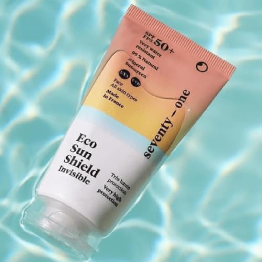 SeventyOne Percent | Eco Sun Invisible Spray SPF 50+ | Very High Sun Protection Body | UVA 25 | Vegan | Very Waterproof | 100% Mineral Filters - 99% Natural | Made in France | 100 ml