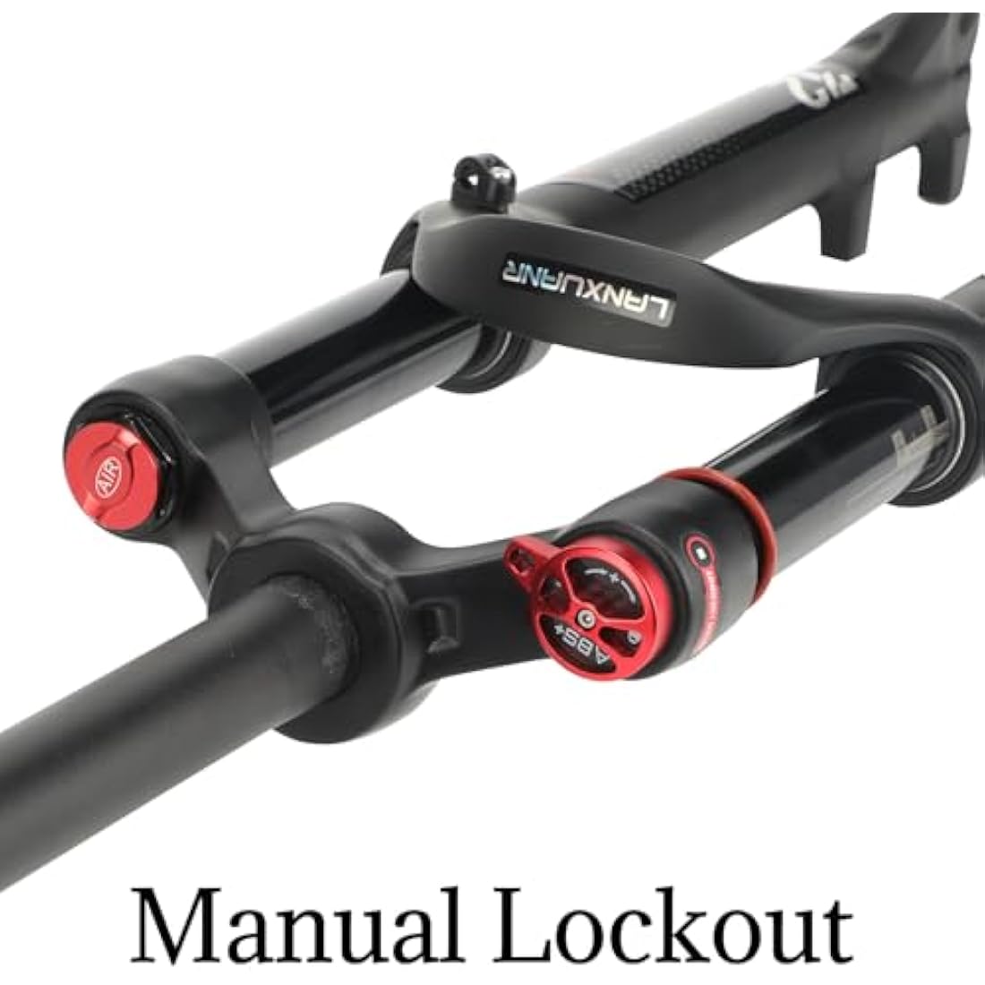 LANXUANR 26/27.5/29 Inch Mountain Bike Fork Rebound Adjustment,Air Supension Front Fork 100mm Travel,9mm Axle,Disc Brake
