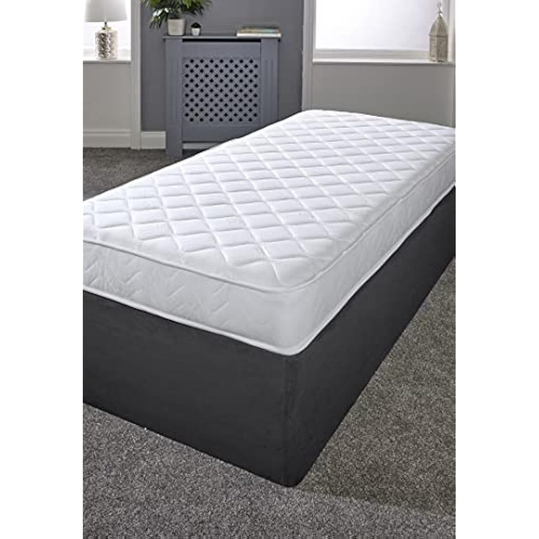 eXtreme comfort ltd Flame Essentials Mattress | 3ft Single (90cm x 190cm) | Foam-Free Bonnell Spring | Plush Feel | Cooltouch Plus Sleep Surface | 18cm Deep | White | Maximum Value