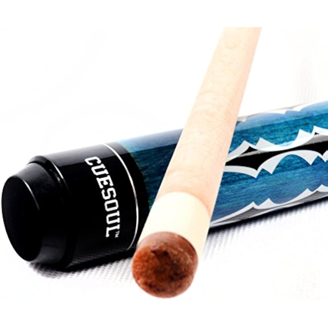 CUESOUL Combo Set of House Bar Pool Cue Sticks - 2 Cue Sticks Packed in 2x2 Hard Pool Cue Case