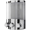 Croydex Wall Mounted Soap Dispenser - Eliminates Shower Clutter, Easy to Refill and Has a Pre-Measured Pump for Your Shower Gel, Shampoo and Conditioner, Mount On Corner or Flat Wall (Chrome, 3x450ml)