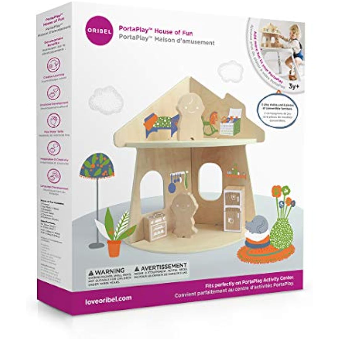 Oribel Portaplay House of Fun Wooden Dolls House