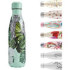 Chilly's Water Bottle - Stainless Steel and Reusable - Leak Proof, Sweat Free - Wild Monstera, 500ml