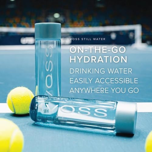 VOSS Still Water, Pack of 24 x 500ml PET Bottles, Natural Mineral Water