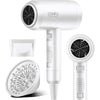 CONFU 1800W Hair Dryer, Ionic Hair Blow Dryer, Lightweight Hair Dryers with Cool Shot Button & Diffuser & Concentrator for Travel Salon Home Use (White)