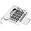 Geemarc CL100 - Big Button Corded Telephone with Loud Receiving Volume and One-touch Memories for Seniors - Hearing Aid Compatible - Low to Medium Hearing Loss - UK Version