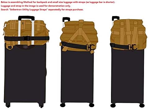 Seibertron Falcon Tactical Water Repellent Hiking Camping Backpack Compact Assault Pack Summit Bag