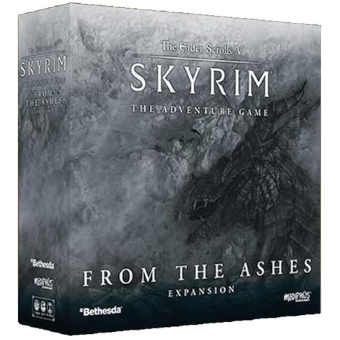 Modiphius | The Elder Scrolls: Skyrim - Adventure Board Game From the Ashes Expansion | Board Game | Ages 14+ | 1-4 Players | 60-120 Minutes Playing Time