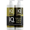 IQ Intelligent Haircare Intense Moisture Shampoo & Conditioner, Green, 1000 ml