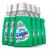 Calgon Antibacterial Washing Machine Cleaner & Water Softener Gel, 750ml, Pack of 6, Kills 99.9 percent of Bacteria in Your Washing Machine, Limescale and Rust Remover, Deep Clean, 90 Washes