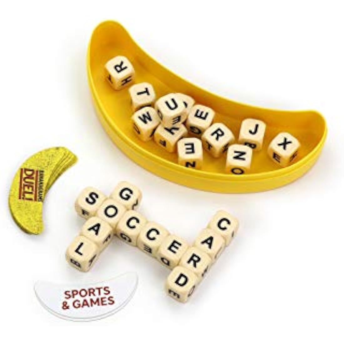 BANANAGRAMS | Bananagrams Duel | Word Game | Ages 7+ | 2 Players | 10+ Minutes Playing Time