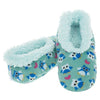 Snoozies Fleece Slippers Girls: Hearts and Owls: Medium (1-2)