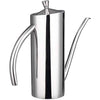 Lanhope Oil Dispenser Bottle 700ml Stainless Steel with Handle Olive Oil Pourer Stopper Pot Soy Sauce Vinegar Cruet Drizzler Non Drip Spout Heat-Resistant for Cooking Kitchen Restaurant BBQ