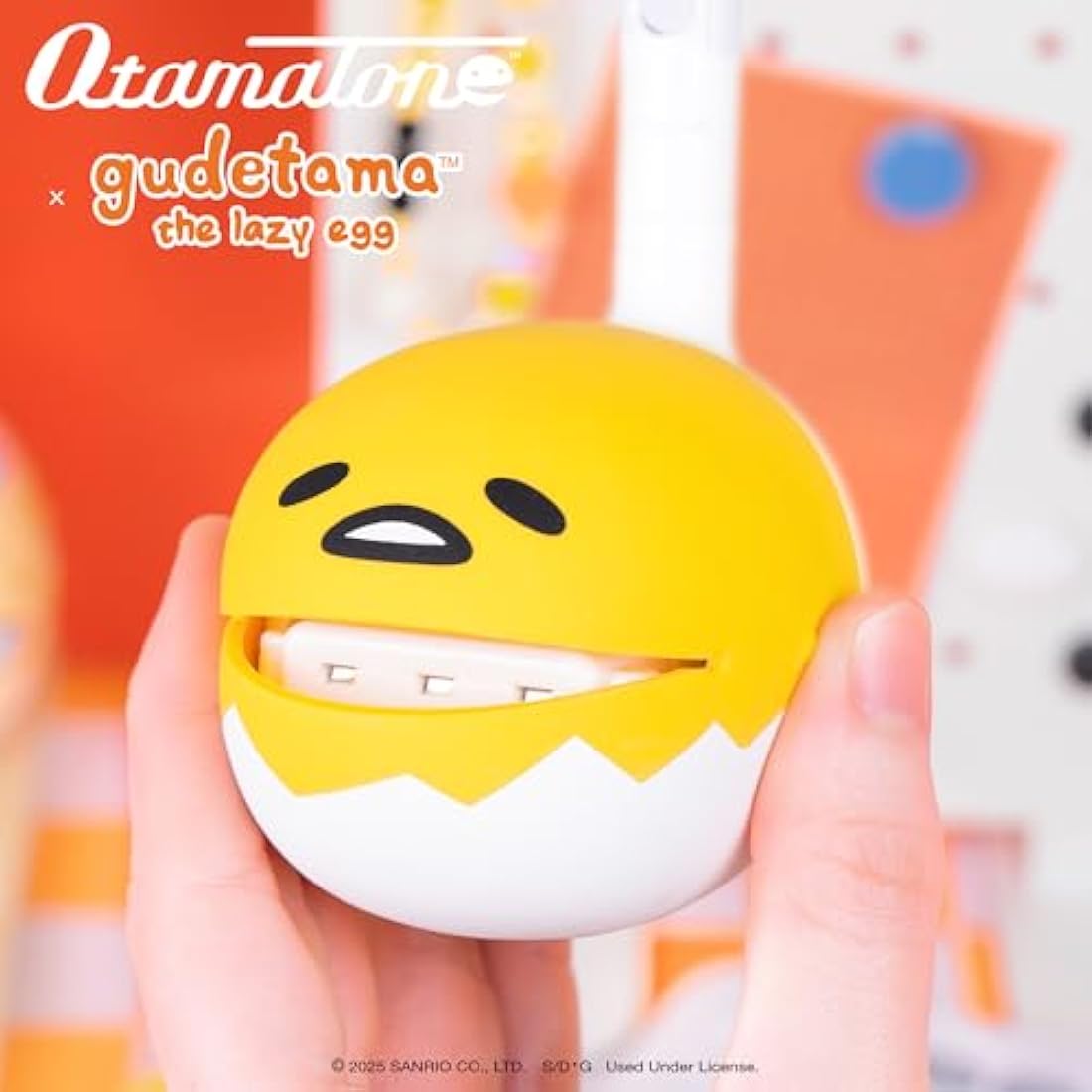 Otamatone Special Edition Sanrio (Gudetama) - Fun Electronic Musical Toy Synthesizer Instrument by Maywa Denki (Official Licensed) [Includes Song Sheet and English Instructions]