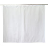 YISURE White Textured Short Shower Curtain, Wet Room Curtain for Bathroom Tub, Waterproof Fabric with Weighted Bottom and Plastic Hooks 71" W x 67" L