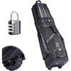 CHAMPKEY Golf Travel Bag Flight with Wheels | With Sturdy Plastic Hard Case Top | Premium Oxford Fabric Golf Bag - High Performance Bag Travel Case