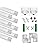 LED Aluminum Profile V-Shape 8x1m,Channel with Cover, Led Aluminum Channel and Diffuser for Led Strip Lights with Milky White Cover, End Caps and Metal Mounting Clips 8-Pack