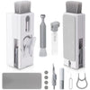 Alyvisun 11 in 1 Laptop Cleaning Kit, Multifunctional Keyboard Cleaner Brush with Keycap Puller for Tablet, Phones, Earphones, PC, Grey