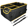 TOUGH MASTER Car Boot Organiser Large Capacity Collapsible Boot Tidy Bag, Heavy Duty Shopping Travel Holder For SUV, Car, Mini Van, Truck, 600D Polyester