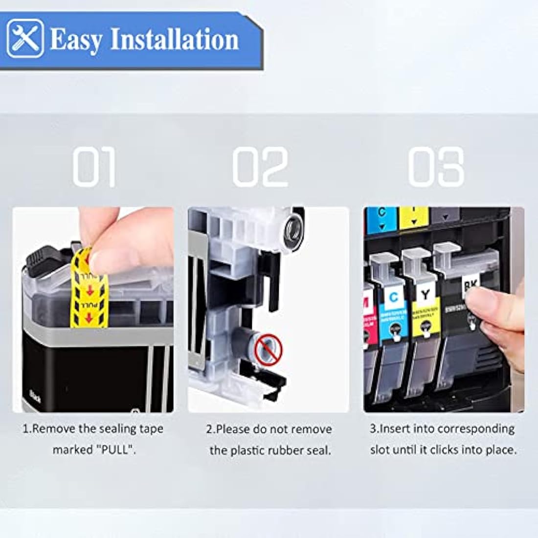 LC426XL Ink Cartridges Compatible with Brother LC426 XL LC-426 Inkjet Cartridges Multi-Pack High Yield, for MFC-J4335DW MFC-J4340DW MFC-J4535DW MFC-J4540DW (4 Pack, BK C M Y)